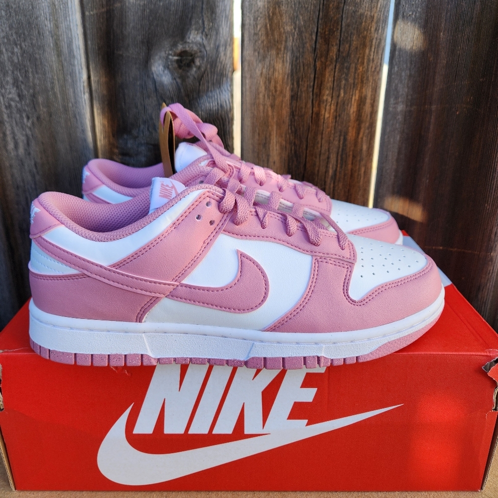 Women's Nike Dunk Low Next Nature White/Elemental Pink - Picture 7 of 7